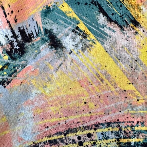 ATHLETA GIRL X SIMONE BILES Brushstroke Leggings Girls 7 S Gymnastics Abstract - Picture 3 of 7